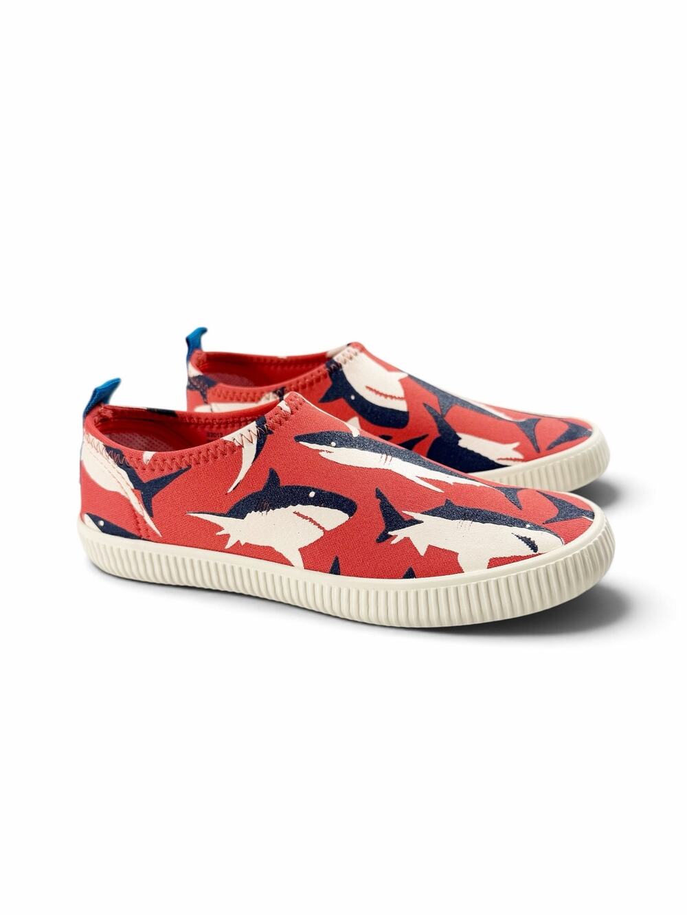 Mini Boden Shark Water Sand Slip-On Sneakers Red Size US 1 / EU 32